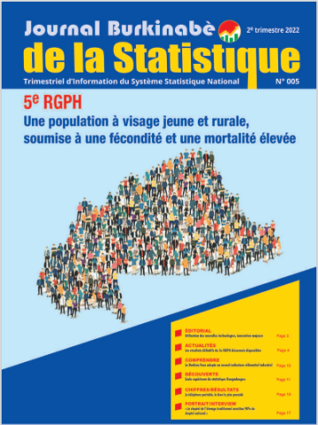 Page de garde du Journal Burkinabè de la Statistique N°005