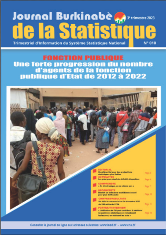 N°010 du journal Burkinabè de la statistique