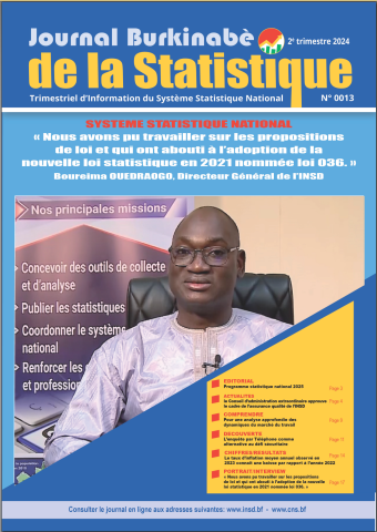 N°013 du journal Burkinabè de la statistique